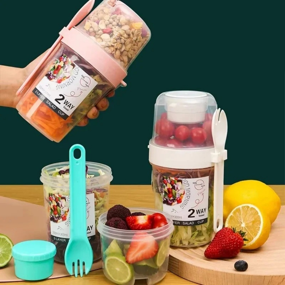 Meal Prep Oatmeal Jars - Портативная чашка для салата, чашка для