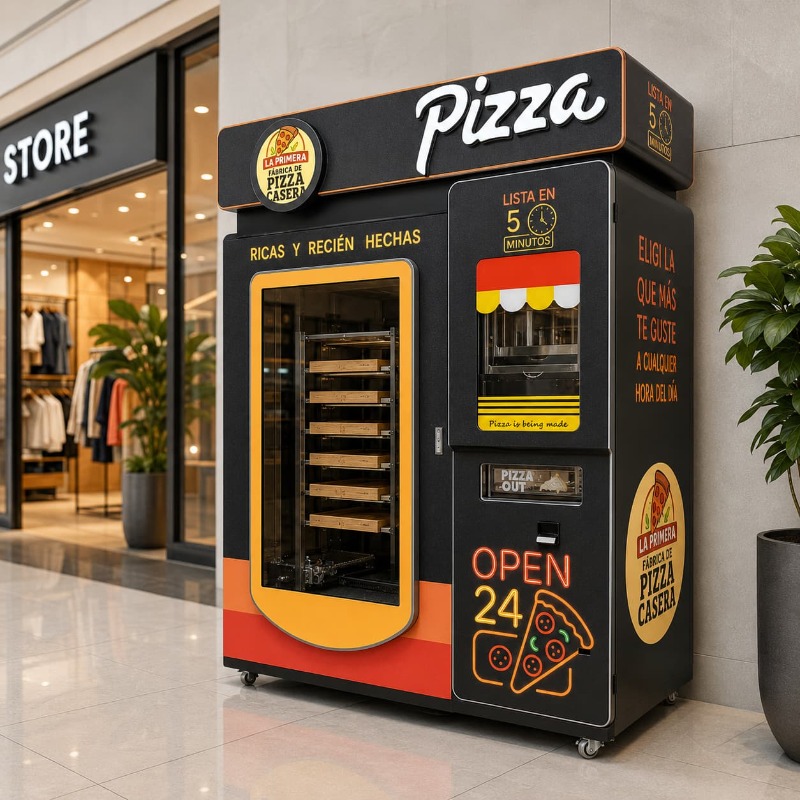 Meal Prep Vending Machine - Автомат по продаже пиццы с функцией