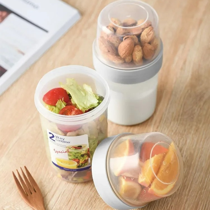 Meal Prep Oatmeal Jars - Набор контейнеров для завтрака, овсянки, орехов,