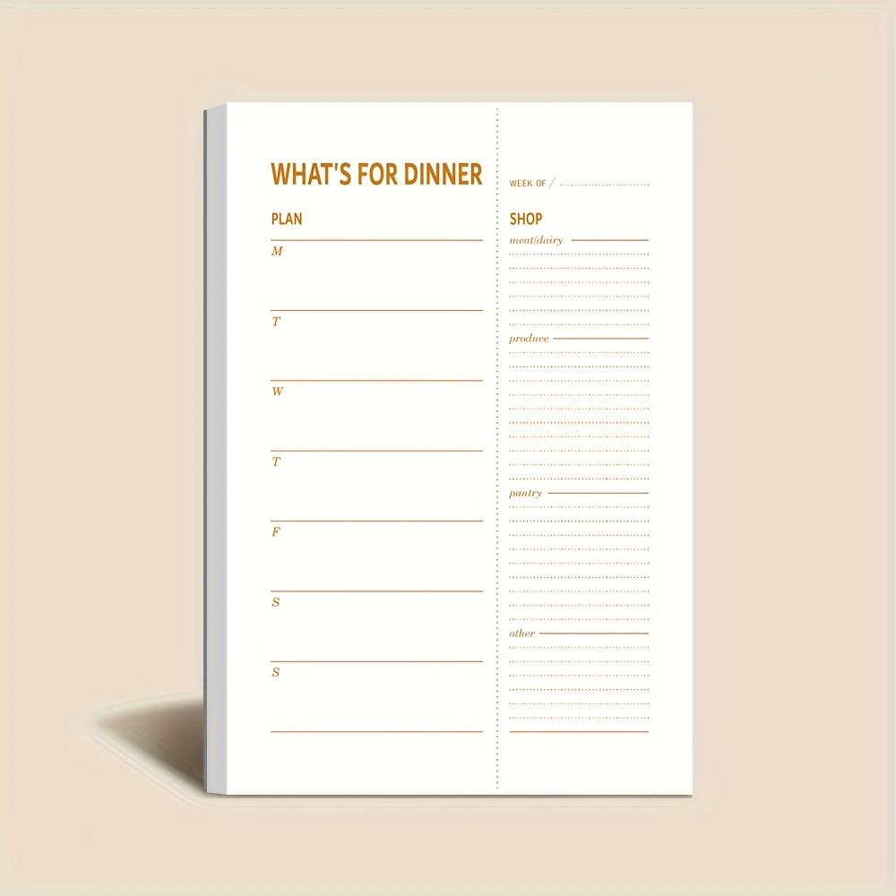 Meal Prep Ebook - Блокнот для ежедневного планирования питания, 50