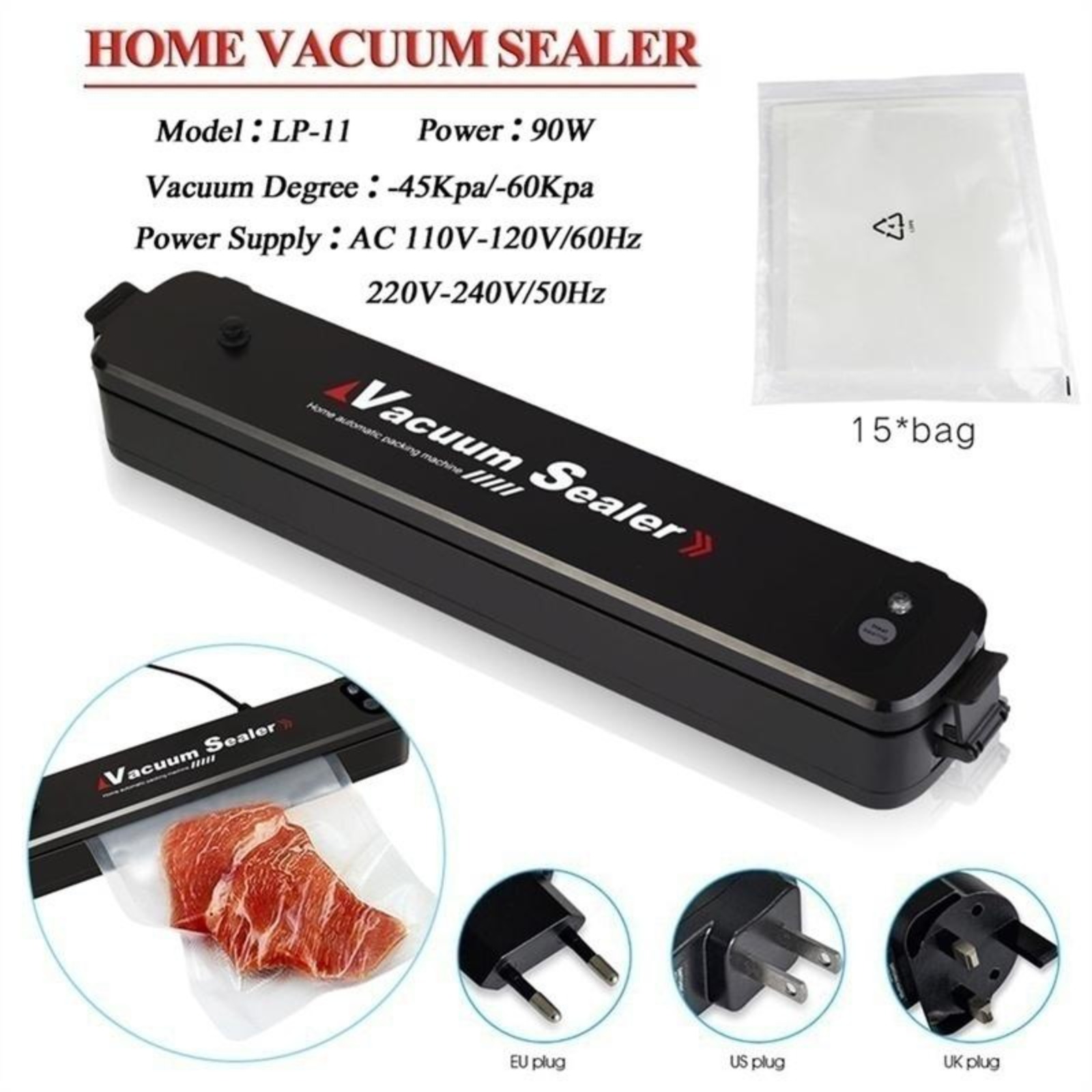 Автоматический вакуумный упако – обзор и цена Meal Prep Vacuum Seal Containers