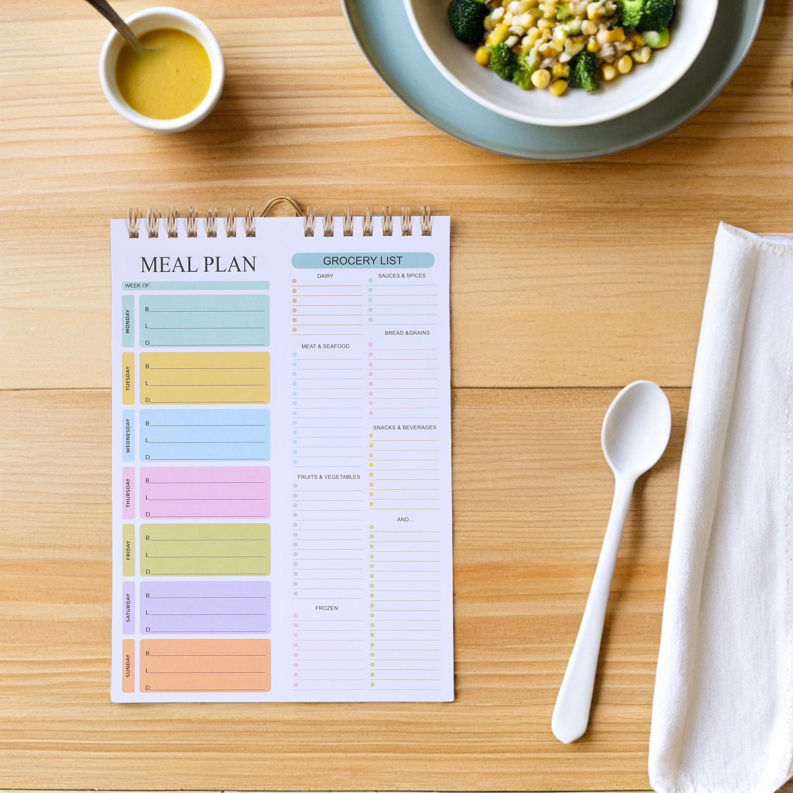 52 листа, еженедельный блокнот – обзор и цена Meal Prep Grocery List