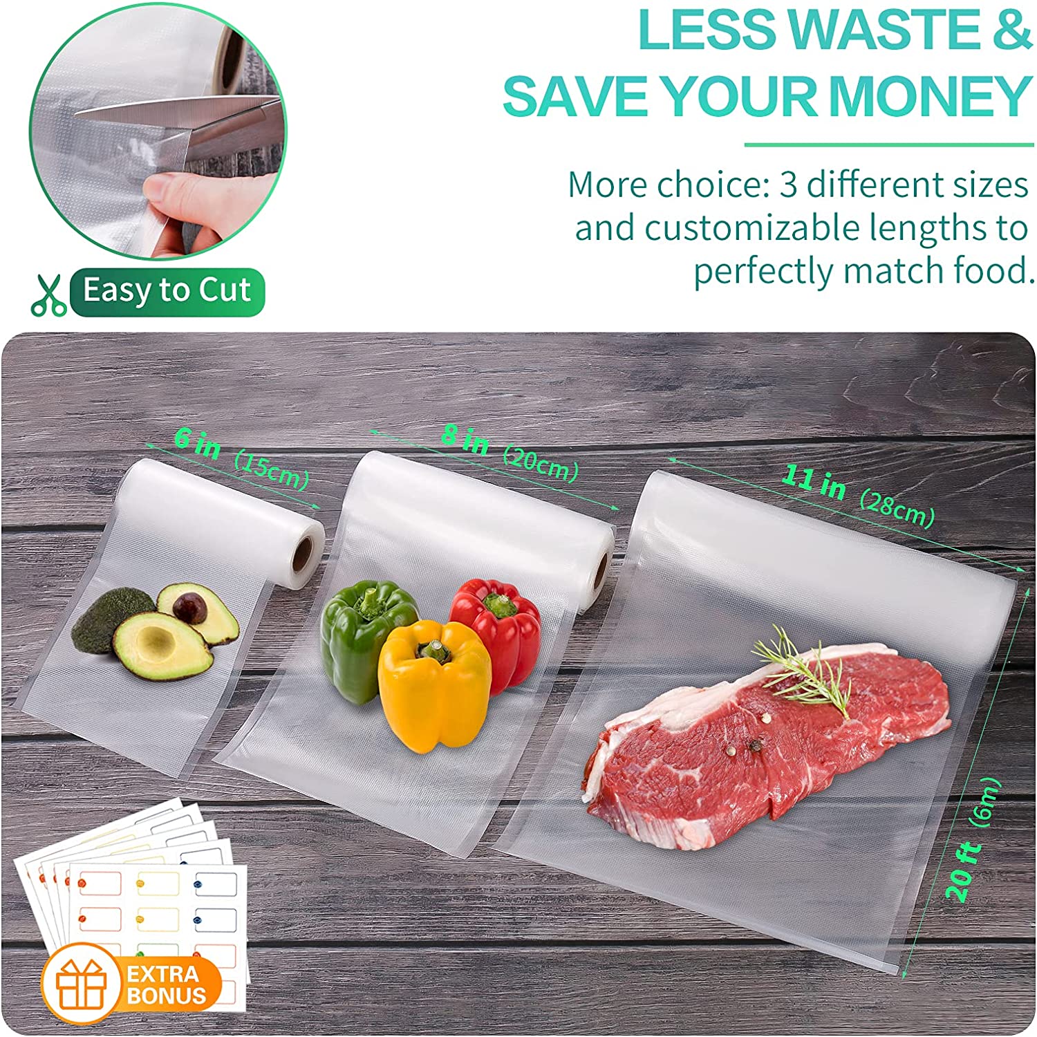 Пакеты для вакуумной упаковки  – обзор и цена Meal Prep Vacuum Seal Containers