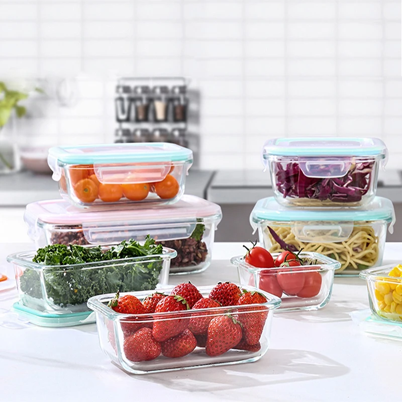 Ланч-бокс из боросиликатного с – обзор и цена Meal Prep Glass Containers With Lids