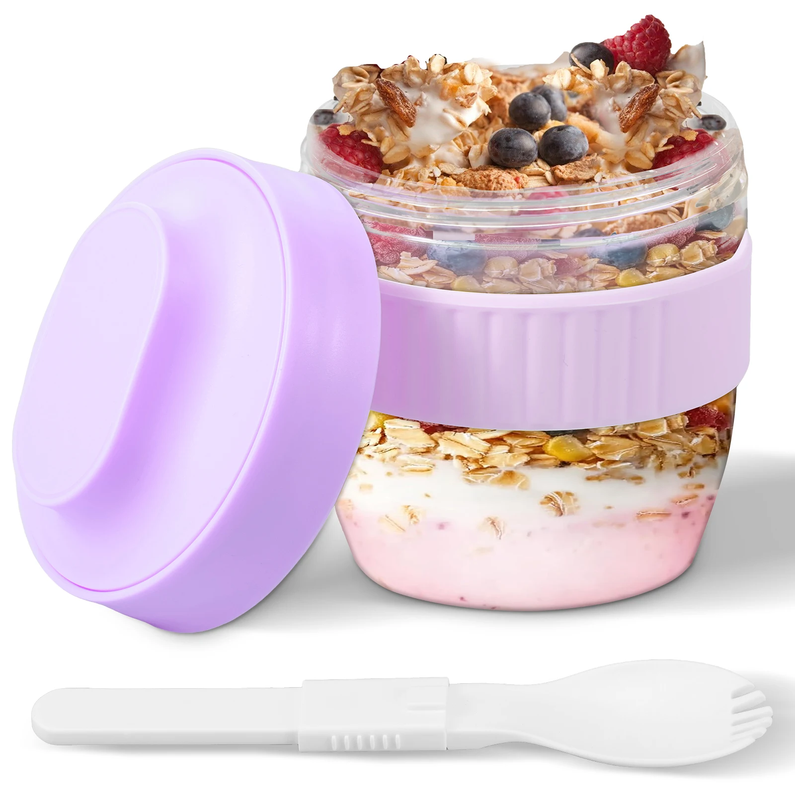 Двухслойный контейнер для овся – обзор и цена Meal Prep Oatmeal Jars